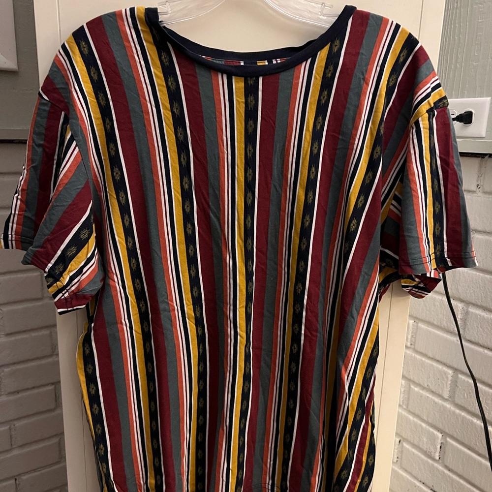 Mens PacSun Multicolor Striped T-Shirt